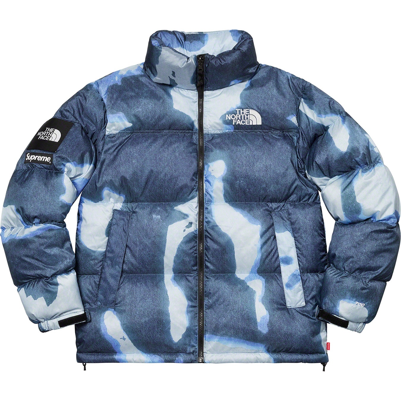 Supreme®/The North Face® Bleached Denim Print Nuptse Jacket view 2